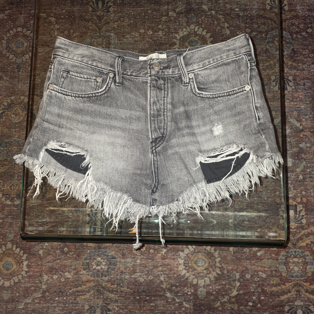Free People shorts with frayed hem